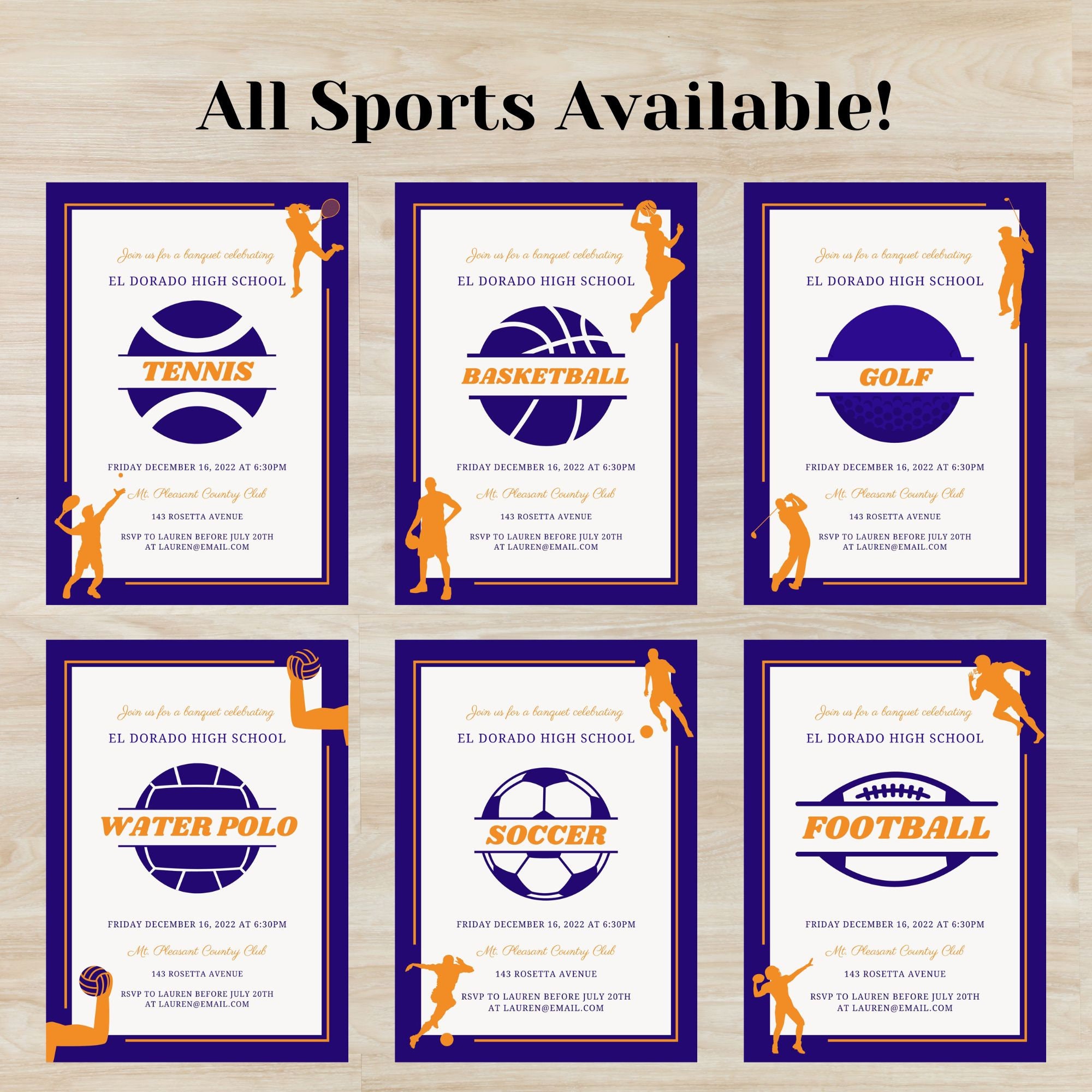 Cheerleader Banquet Party, End of Year Party, Banquet Invitation, Cheer