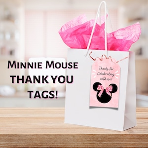 Minnie Mouse Thank You, Minnie Mouse 2nd Birthday Invitation Printable, Oh Twodles Invite, Girl Minnie Mouse Invite, INSTANT DOWNLOAD