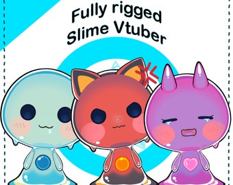 Chibi Slime Vtuber fully rigged live2d model