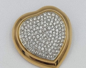 VTG Brooch Pave by Nina Ricci in a shape of Heart