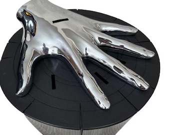 Modern Art Five Finger Fillet Black Steak Knife Holder Designed By Raffaele Iannello/  Kitchen Knife Block Only No Knives