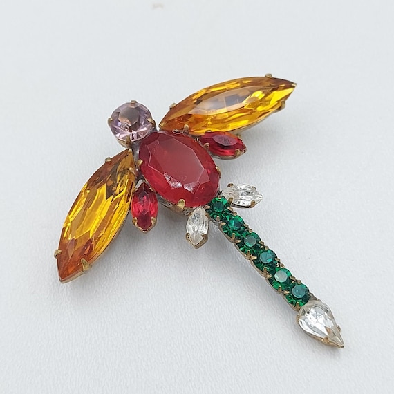 Old Czech - Insectmania VTG Brooch Old Czech, Crystal Glass, Jablonec-nad-Nicoy, Czech Crystal, Art Deco