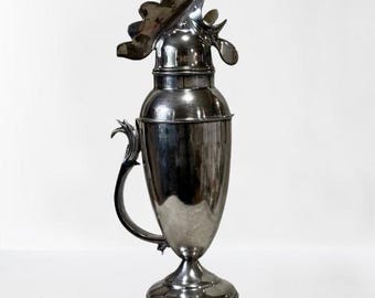 Shaker à cocktail coq vintage, matériel de restauration, inspiration Art déco