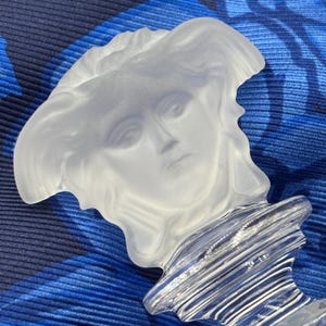 Versace - Vintage autentisk Versace flaskpropp / Rosenthal Versace kristallglasflaskpropp / medusahuvud / originalask / utmärkt present bild 2