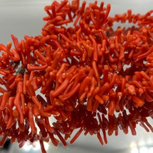 Vintage Natural Mediterranean Coral NECKLACE, Salmon Angel skin PINK Coral necklace, real undyed branch sea CORAL necklace, exquisite gift