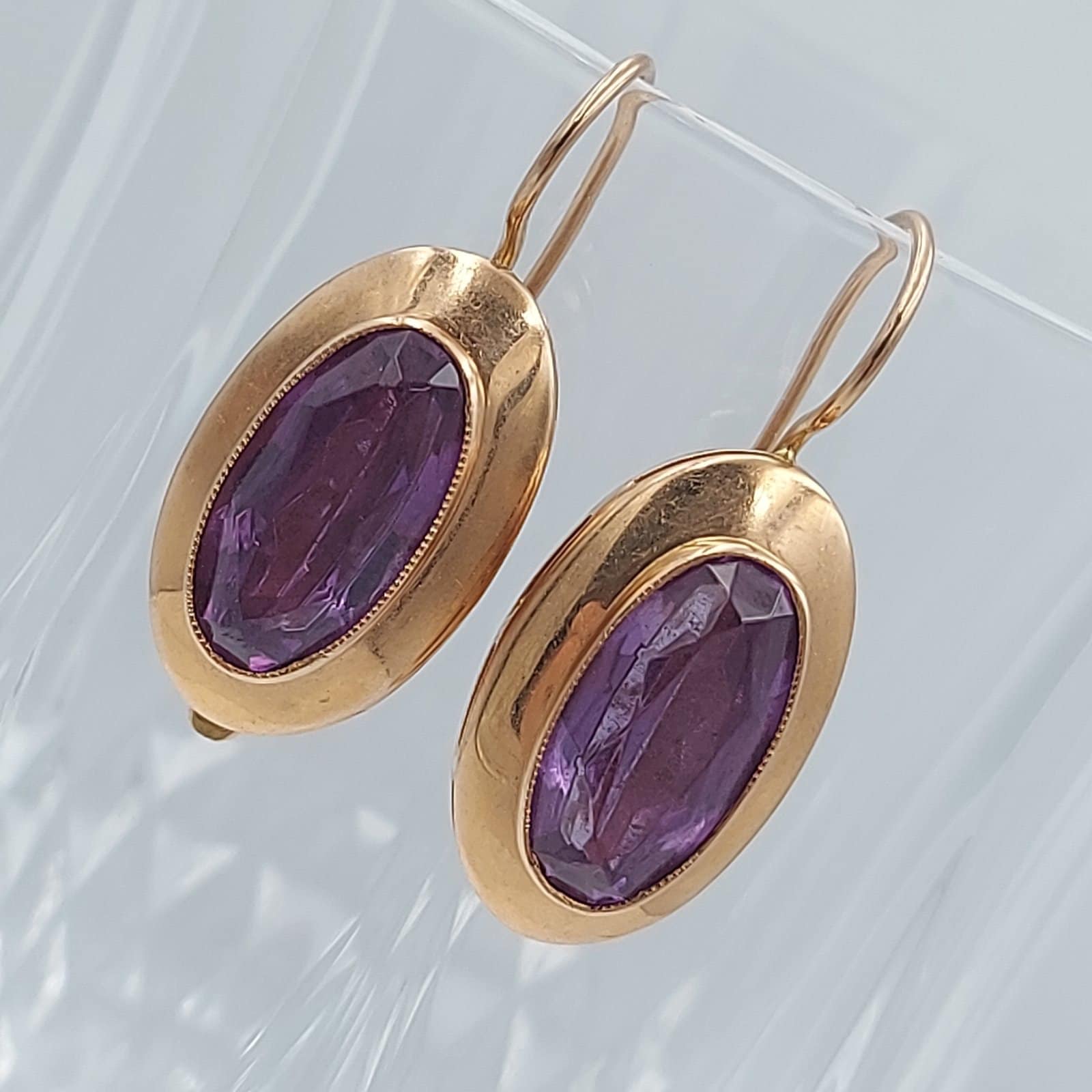 Russian shop alexandrite earrings