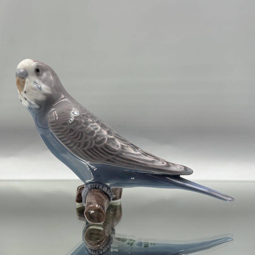 Vintage Bing & Grondahl 2210 Denmark Parakeet Parrot Bird Porcelain ...