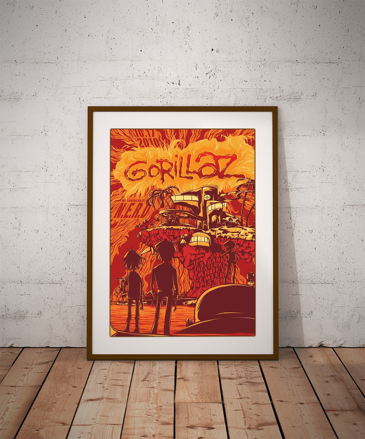 Discover Gorillaz Poster, Gorillaz Music Poster, Virtual Band Print Art