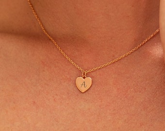 Collier gravé personnalisé avec nom, collier de nom en or rose, bijoux en or, collier pour femme, cadeaux d’anniversaire, cadeaux de demoiselle d’honneur, cadeaux pour elle