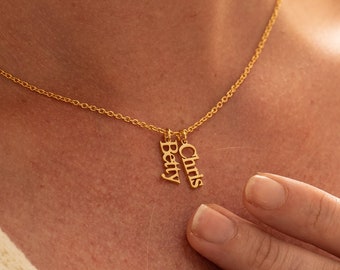 Personalized Family Name Necklace Gold,Family Necklace,Personalized Jewelry,Necklace For Woman,Birthday Gifts for Her,Summer Jewelry