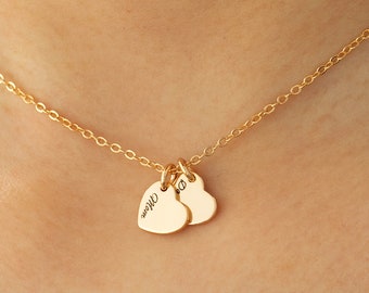 Gepersonaliseerde gegraveerde ketting met naam, familieketting, sierlijke sieraden, ketting voor vrouw, verjaardagscadeaus voor haar, zomersieraden, paarcadeau