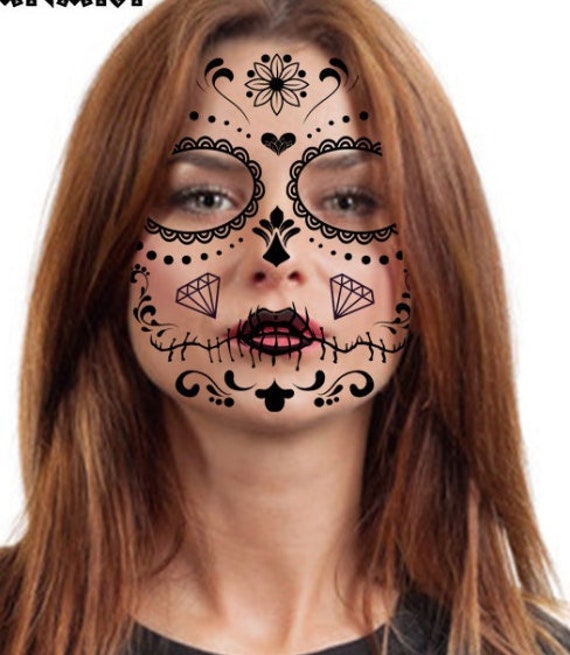 Halloween Prank Makeup Temporary Tattoo Cosplay Party DIY Decorations 12pcs   eBay