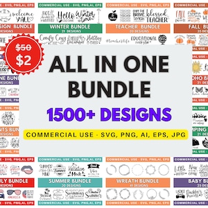 Mega SVG PNG Eps AI bundel, T-shirt ontwerpen Svg, Svg-bestanden voor Cricut, silhouet snijden bestanden, clipart, Svg voor shirts, bloem svg, Cricut svg