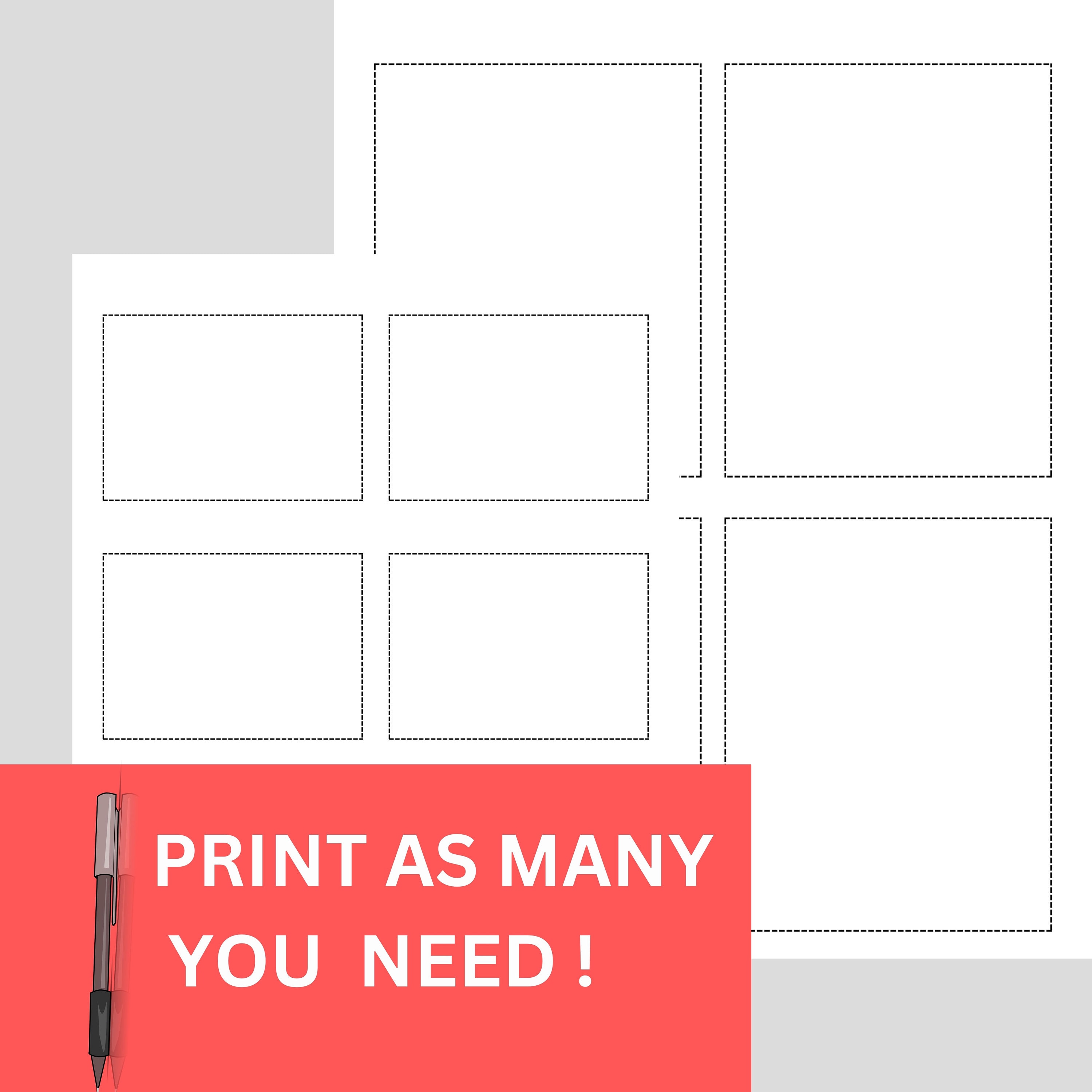 Blank Flashcard Printable Simple Flashcard Learning Editable Etsy Canada