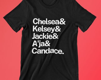 2023 Las Vegas Aces Starting 5 shirt | Chelsea Gray Kelsey Plum Jackie Young A'ja Wilson Candace Parker T-shirt | WNBA women's basketball