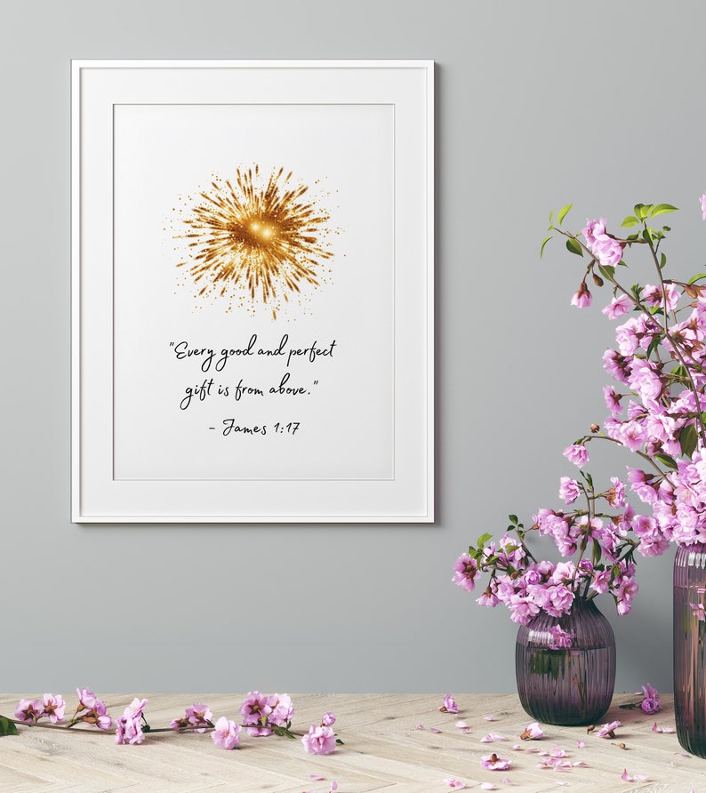 Bible Verse Nursery Wall Art Set of 3 Prints Girl's Room Etsy