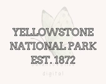 Yellowstone SVG, Yellowstone PNG, National Park SVG, Yellowstone Svg Png, Yellowstone Cricut File, Yellowstone Park Svg,Yellowstone Park Png