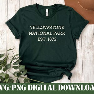 Yellowstone National Park PNG, Yellowstone SVG, National Park SVG, Yellowstone Cricut File, Yellowstone Digital, Yellowstone Park Png