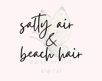 Salty air and Beach Hair svg, Beach Quote Svg, Coastal Svg, Ocean Lover Svg, Summer Svg, Beach Life SVG, Salty Air SVG, Beach Vibes SVG,