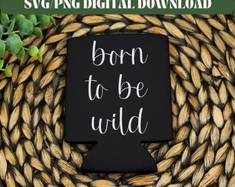 SVG "Nacido para ser salvaje", SVG "Vida silvestre", SVG "Cita de aventura", Archivo de corte para amantes de la naturaleza, Archivo Cricut de naturaleza, Clipart de camping, Descarga digital