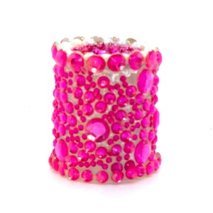 Toothbrush Toppers: &quot;PINK CONFETTI&quot; -  Bedazzled Toothbrush Cover - Unique, Beautiful Bathroom Accesseory -  Handcrafted