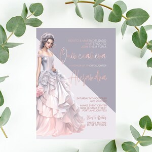 Quinceañera Invitation, INSTANT DOWNLOAD, Quinceañera Invite, Mis Quince 15 Anos, Mis Quince Anos, !5th Birthday Party, Sweet 16
