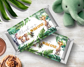 Chocolate Wrapper, INSTANT DOWNLOAD, printable chocolate wrapper, editable chocolate bar wrapper, Wild One chocolate wrapper
