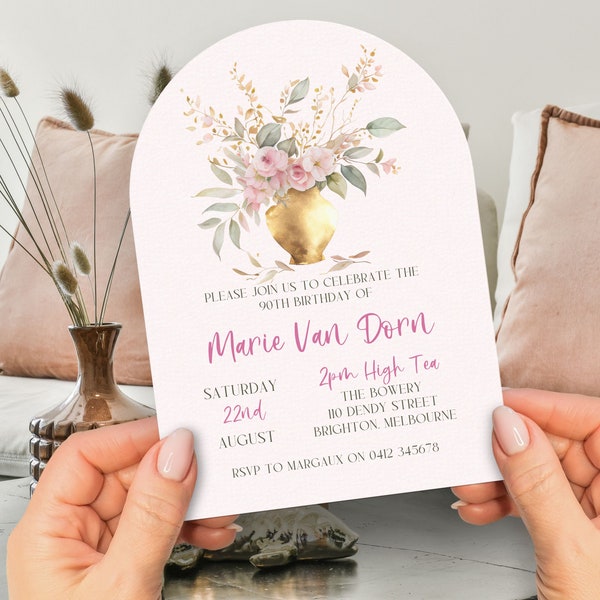 90th Birthday Vase Etsy