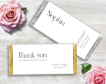 Wedding Chocolate Wrapper, INSTANT DOWNLOAD, printable chocolate wrapper, editable chocolate bar wrapper, personalised wrapper