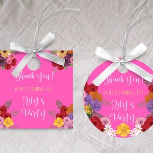 Duas lindas tags de agradecimento, DOWNLOAD INSTANTÂNEO, tags de agradecimento de aniversário, duas lindas, suíte de aniversário, flores silvestres, pesquisa de itens correspondentes 'muito doce'