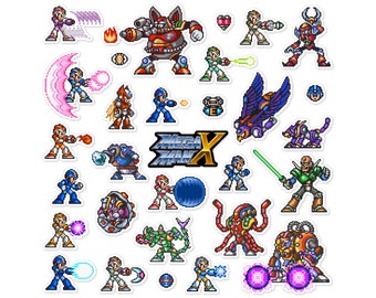 Mega Man X Sticker Set (30 Pieces)