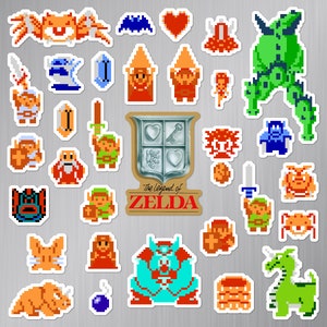 The Legend of Zelda NES Magnet Set (31 Pieces)