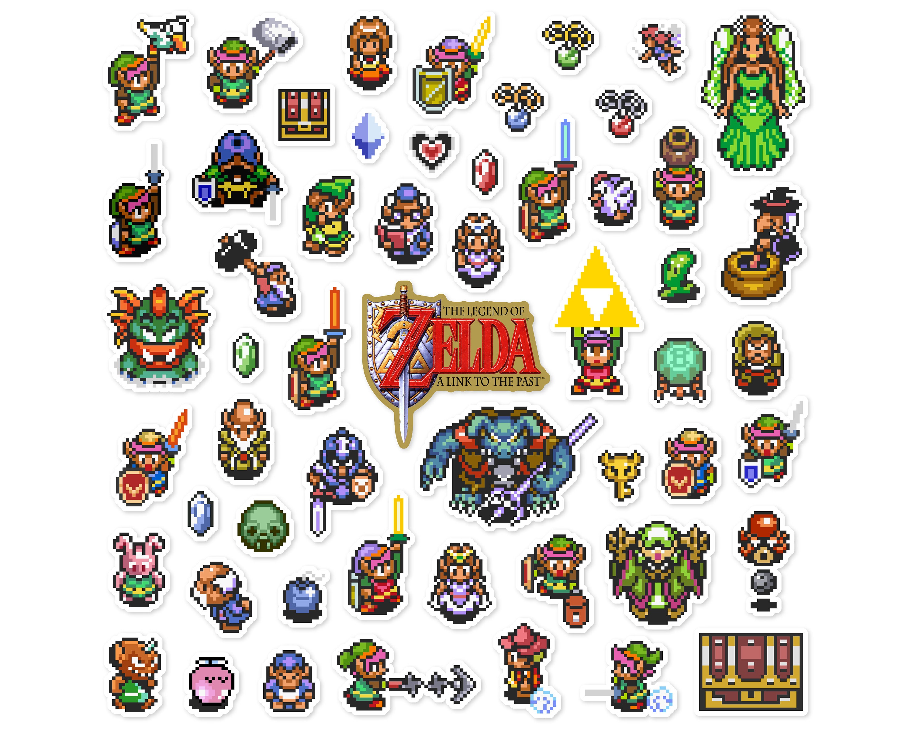 Link - The Legend of Zelda - Figura Pixel Art - Bitxelados - Colecionáveis  - Magazine Luiza