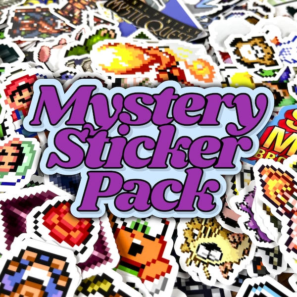 Mystery Sticker Pack - Video Games (15-30 Pieces)