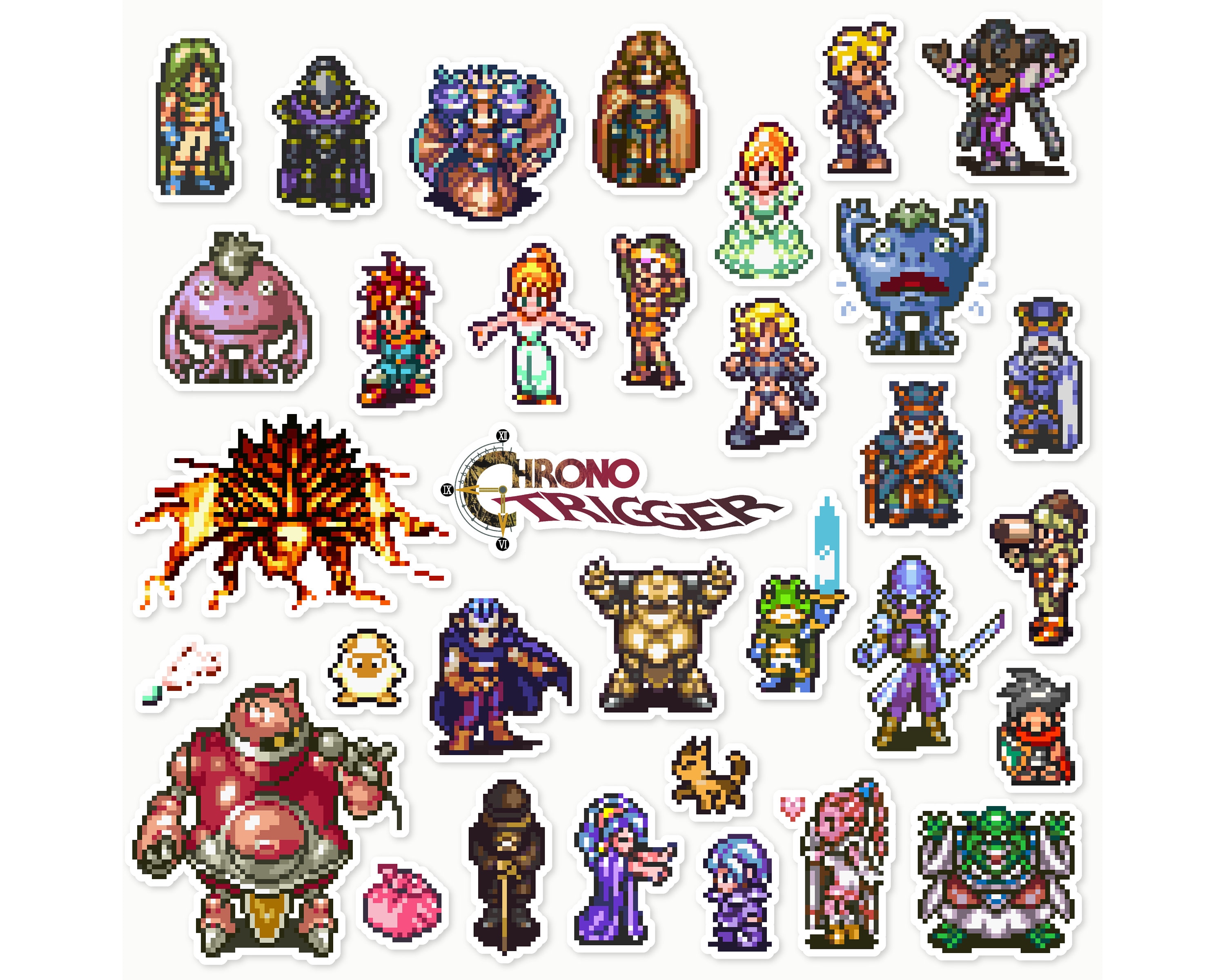 Chrono Trigger Sticker Set 33 Pieces Etsy