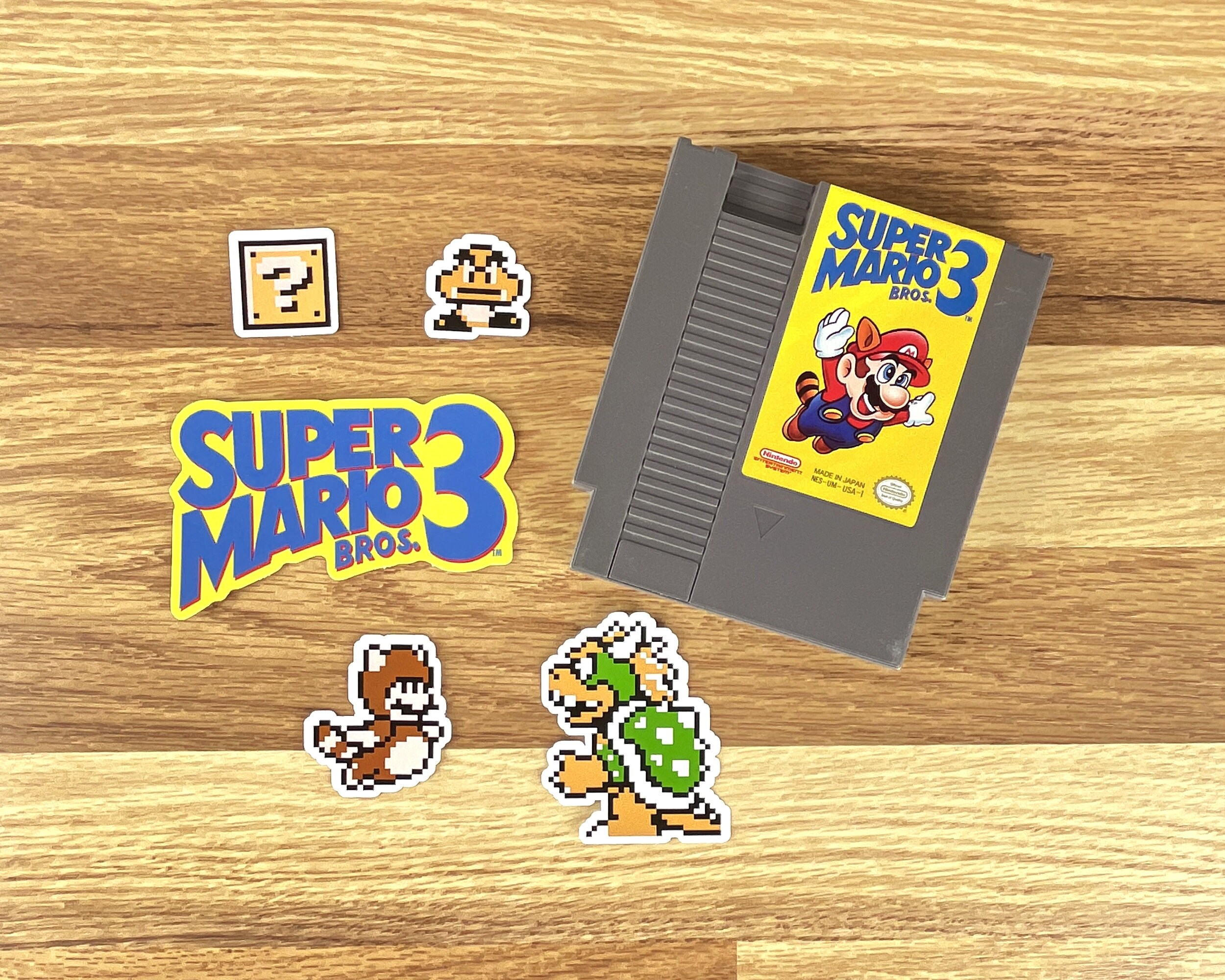 Super Mario Bros. 3 Super Mario All-Stars SNES Sticker Set (34 Pieces)