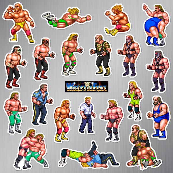 WWF WrestleFest Magnet Set (21 Pieces)