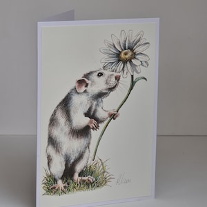 Art Gift Card - Veldmuis en Bloem