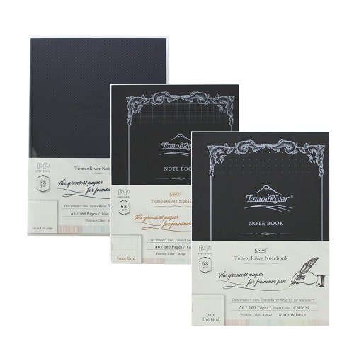 Sakae Technical Paper Tomoe River A5, A5 A6 160p/5mm Dots, A5 A6 160p/5mm Grid, A5 368P/5mm Dots, A5 368P/5mm Grid, Solid Color