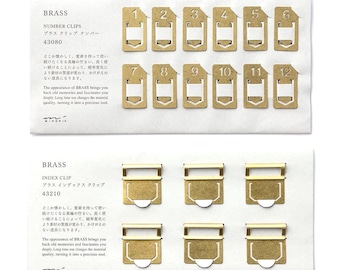 Midori Brass Clip, Chiratto Index Clip , Bookmark
