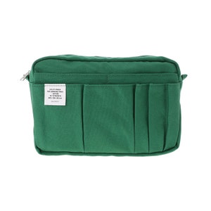 Delfonics Utility Carrying Pouch Inner Stud Medium Small Size/ 15 Pockets / Inner Carrying / A5 Size Green