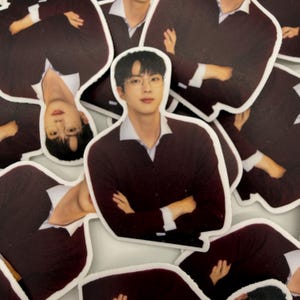 Jin l KSJ l Hyung l Happy l Astronaut l BTS Aufkleber l Bangtan l Bangtan Aufkleber l Vinyl Aufkleber Wasserdicht