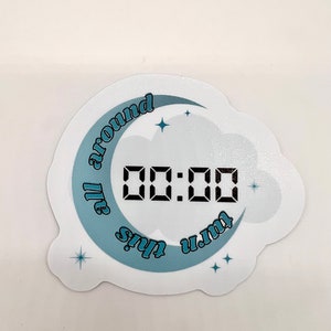 Zero horas l 00:00 l e você vai ser feliz l Bangtan Club l Adesivo inspirado no BTS BT21 l bangtan l Adesivo de vinil à prova d'água