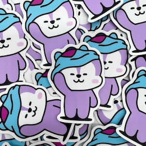 Mang l Mang Reveal l Inside Mang l Mang Unmasked l A Po Bang Po l l BTS BT21 inspirierter Aufkleber l Bangtan l Vinyl-Aufkleber Wasserdicht