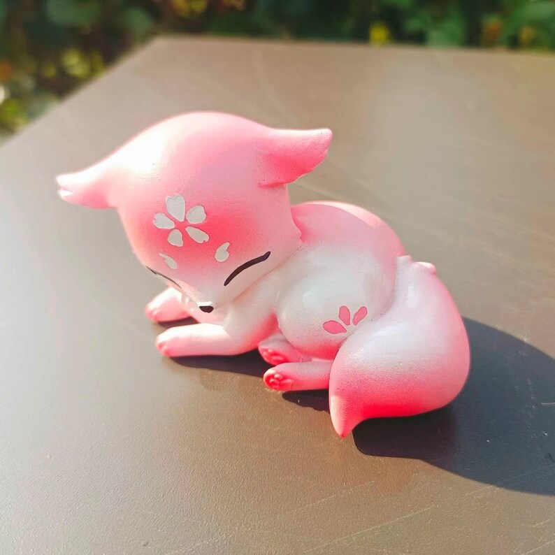 Genshin Impact Yae Miko Fox Figurine Pink Fox Statue Etsy Finland