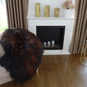 Real Icelandic Sheepskin Rug Scandinavian Decor Sofa Sheepskin throw Chair Cover Natural Sheep Skin Rugs Unique Color
