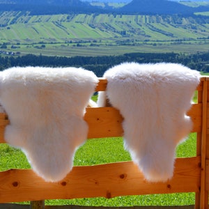 Genuine Natural creamy white Sheepskin Rug, Pelt, Giant Sheepskin Throw Ten Sheepskin Long Wool, Luxury Sheepskin