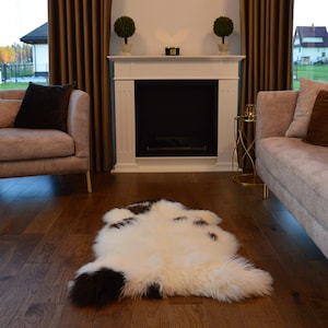 UNIQUE Sheepskin, Natural, Genuine Sheepskin Rug, Single Pelt, Sheep Skin Rug, Sheepskin Throw, Wool Rug, Luxury Rug, Scandinavian Decor