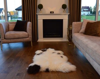 UNIQUE Sheepskin, Natural, Genuine Sheepskin Rug, Single Pelt, Sheep Skin Rug, Sheepskin Throw, Wool Rug, Luxury Rug, Scandinavian Decor