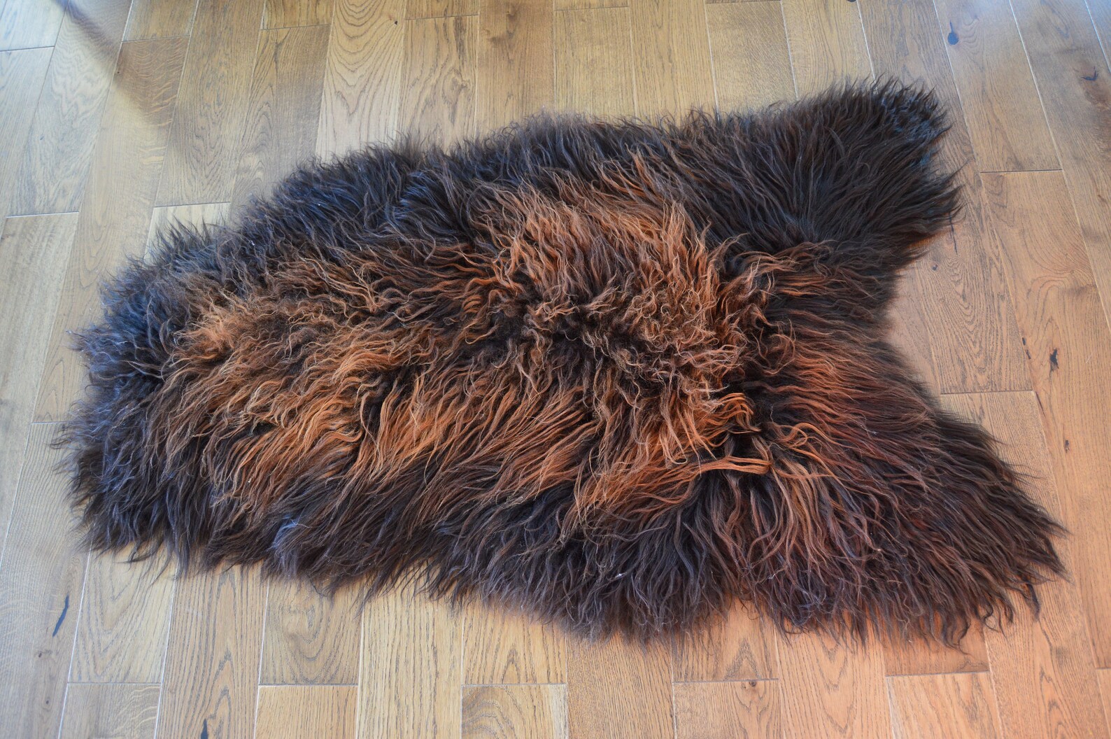 Real Icelandic Curly Wool Sheepskin Rug Scandinavian Decor Sofa ...